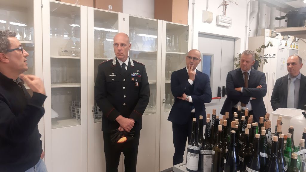 Carabinieri tutela agroalimentare in visita alla Fondazione Edmund Mach